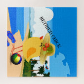 Remüde Chick..natürlich am Strand Puzzle (Horizontal)