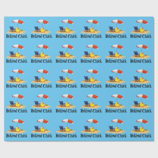 Remüde Chick on Beach, Geschenkpapier (Flach)