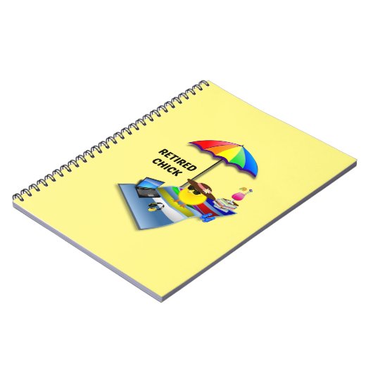 Remüde Chick - sie ist so Niedlich Notizblock (Linke Seite)