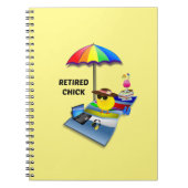 Remüde Chick - sie ist so Niedlich Notizblock (Vorderseite)