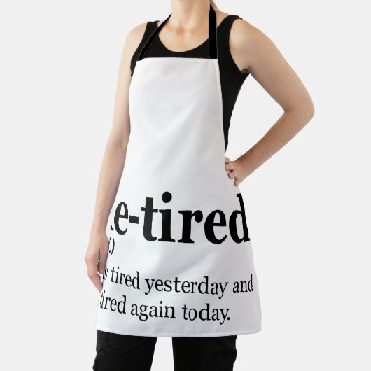 "Remüde Definition Funny Retirement Exaustion Pub Schürze (InSitu)