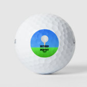 Remüde Dentist - Golfdesign Golfball (Vorderseite)