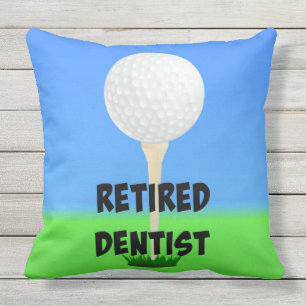 Remüde Dentist - Golfdesign Kissen