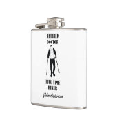 Remüde Doctor Full Time Hiker Personalisiert Flachmann (Links)