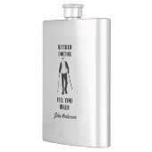 Remüde Doctor Full Time Hiker Personalisiert Flachmann (Links)