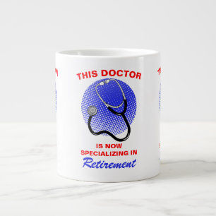 Remüde Doctor Funny Retirement Sprichwort Jumbo-Tasse