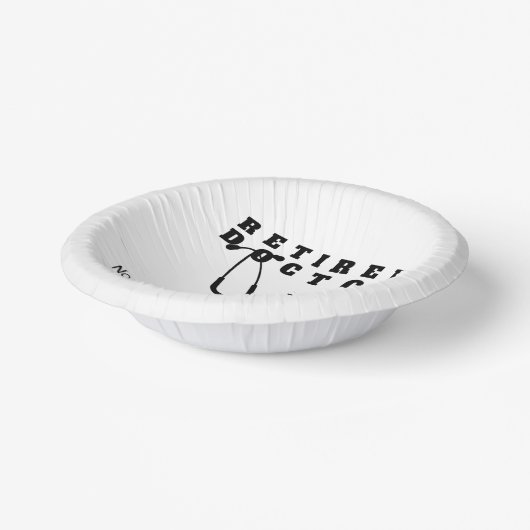 Remüde Doktor Stethoscope Sassy Funny Retirement Pappteller (Gewinkelt)