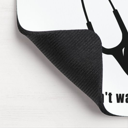 Remüde Doktor w Stethoscope und Sassy Funny Zitat Mousepad (Ecke)