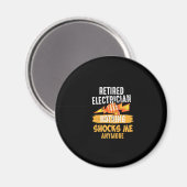 Remüde Elektro Shock Linemen Fars Day Funny Magnet (Vorderseite/Rückseite)