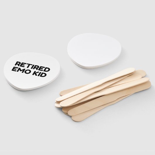 Remüde Emo Kid Funny Zitat Fächer (Non-assembled)