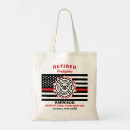 Remüde Feuerwehrmann Thin Red Line Funny Sprichwor Tragetasche