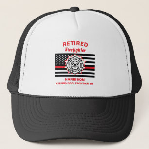 Remüde Feuerwehrmann Thin Red Line Funny Sprichwor Truckerkappe