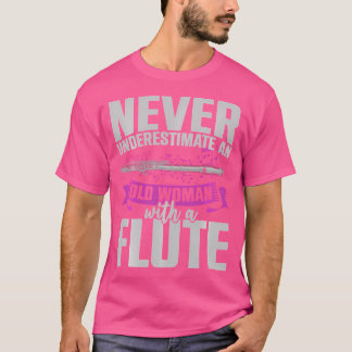 Remüde Flutist Musiknoten Musikerin Retirem T-Shirt