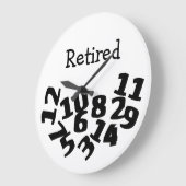 Remüde Funny Fallen Zahlen Große Wanduhr (Winkel)