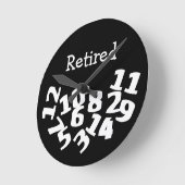 Remüde Funny Fallen Zahlen Runde Wanduhr (Winkel)