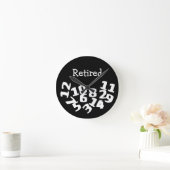 Remüde Funny Fallen Zahlen Runde Wanduhr (Zuhause)