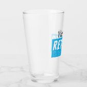 Remüde Funny Happy Hour Personalisiert Glas (Rechts)