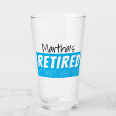 Remüde Funny Happy Hour Personalisiert Glas (Vorderseite)