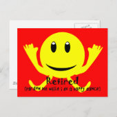 "Remüde" Gelbschwanz GLÜCKLICHER Tanz Postkarte (Vorne/Hinten)