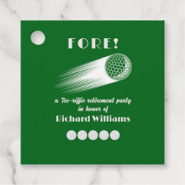 Remüde Golf Fore T-Shirt-Riffic Rente Party Geschenkanhänger