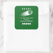 Remüde Golf Fore T-Shirt-Riffic Rente Party Quadratischer Aufkleber (Tasche)