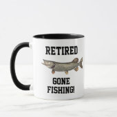 Remüde Gone Fischen Nord Pike Sports Tasse (Links)