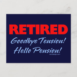 Remüde Goodbye Tension (dunkelblau) Postkarte