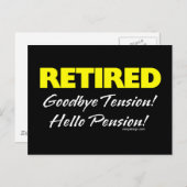 Remüde Goodbye Tension Postkarte (Vorne/Hinten)