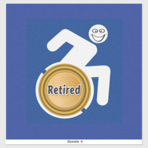 Remüde Handicapped Aufkleber