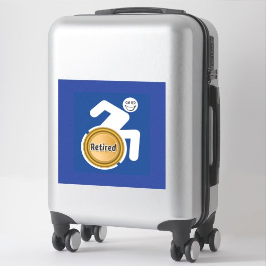 Remüde Handicapped Aufkleber (Koffer)