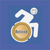 Remüde Handicapped Aufkleber (Vorderseite)