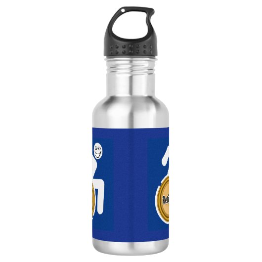 Remüde Handicapped Edelstahlflasche (Vorderseite)