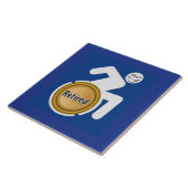 Remüde Handicapped Fliese (Seite)