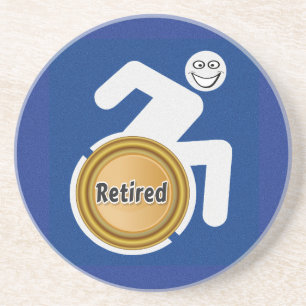 Remüde Handicapped Getränkeuntersetzer