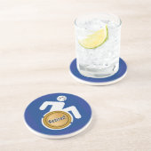 Remüde Handicapped Getränkeuntersetzer (Seite)