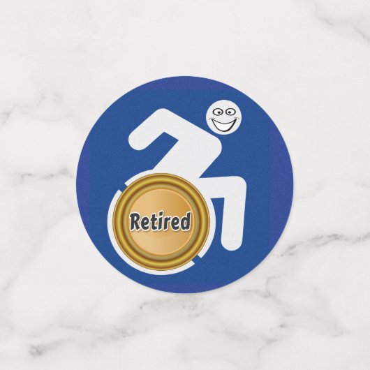 Remüde Handicapped Konfetti (Klein Vorderseite)