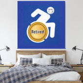 Remüde Handicapped Leinwanddruck (Insitu (Schlafzimmer))