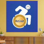 Remüde Handicapped Leinwanddruck (Insitu (Wohnzimmer))