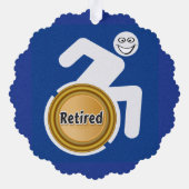 Remüde Handicapped Ornament Karte (Rückseite)