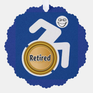 Remüde Handicapped Ornament Karte