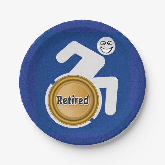 Remüde Handicapped Pappteller (Vorderseite)