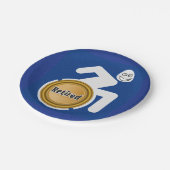 Remüde Handicapped Pappteller (Schrägansicht)