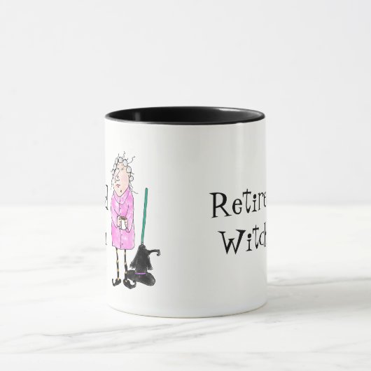 Remüde Hexe Halloween Tasse (Zentrum)