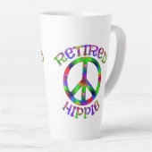 Remüde Hippie Gefärbte Krawatte Peace Latte Cup Ta Milchtasse (Rechte Ecke)