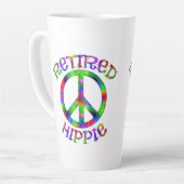 Remüde Hippie Gefärbte Krawatte Peace Latte Cup Ta Milchtasse (Linke Ecke)