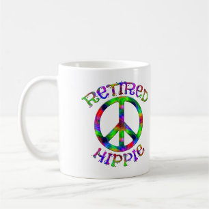 Remüde Hippie Peace Sign Krawatte Dyed Coffee Tass Kaffeetasse