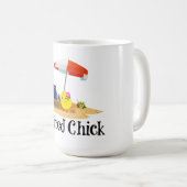 Remüde Kick am Strand Kaffeetasse (VorderseiteRechts)