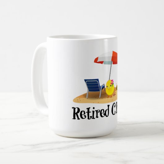 Remüde Kick am Strand Kaffeetasse (Vorderseite Links)