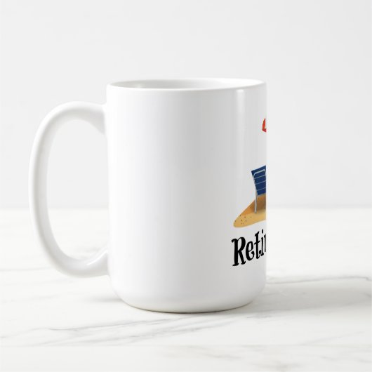 Remüde Kick am Strand Kaffeetasse (Links)