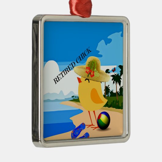 Remüde Kick am Strand Keramik Ornament (Rechts)